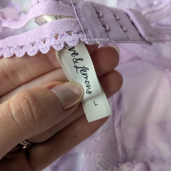 For Love And Lemons Elegant Lace Lingerie Set in Lavender - Picture 5 of 8